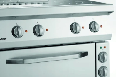 Kuchnia 4-Płytowa Elektryczna 4x2,3 kW + Piekarnik Termoobieg 1/1 Gn Bartsc