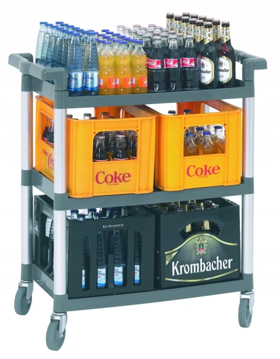 WÓZEK TRANSORTOWY HOTELOWY 3 PÓŁKI 120kg BARTSCHER