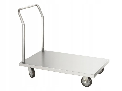 WÓZEK TRANSPORTOWY Z PLATFORMĄ 56 x 94 cm SOLIDNY
