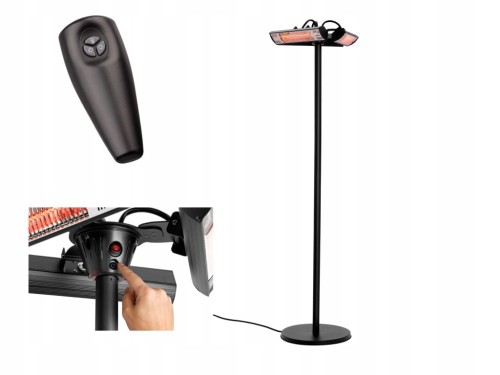 Lampa stojąca Bartscher 3000 W czarny
