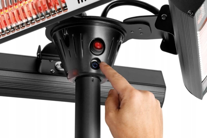 Lampa stojąca Bartscher 3000 W czarny