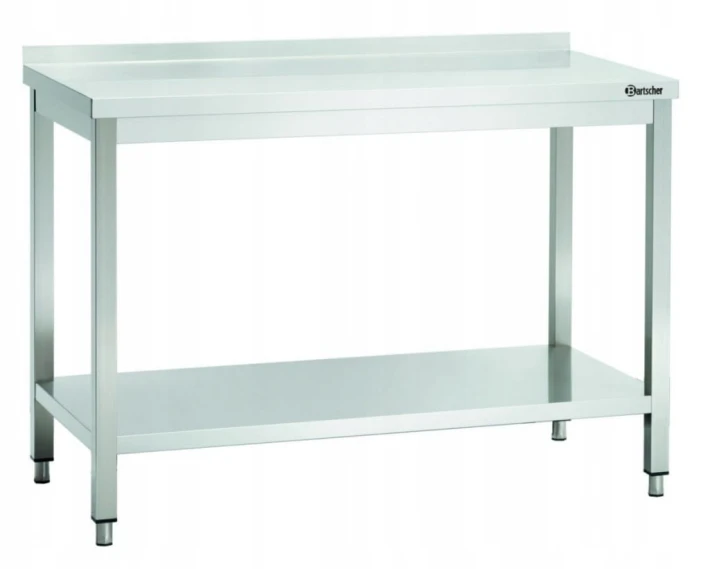 STÓŁ PRZYŚCIENNY Z PÓŁKĄ 1200X600X850 MM BARTSCHER