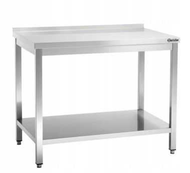 Stół Przyścienny z Półką Nierdzewny 1000x600x850mm Bartscher 308106