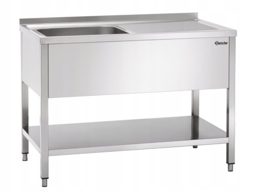 Basen gastronomiczny 140x70x85cm ociekacz PO prawo
