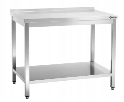 Stół Przyścienny z Półką Nierdzewny 1100x700x850mm Bartscher 308117