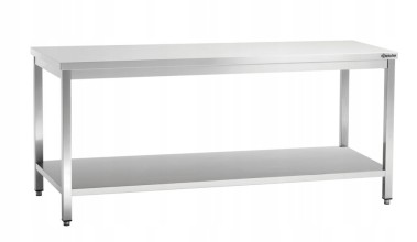 Stół Centralny z Półką Nierdzewny 2000x600x850mm Bartscher 307206