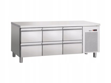 STÓŁ CHŁODNICZY LODÓWKA Z 6 SZUFLADAMI W FORMACIE GN 1/1 INOX BARTSCHER