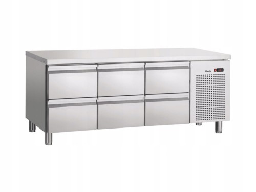 STÓŁ CHŁODNICZY LODÓWKA Z 6 SZUFLADAMI W FORMACIE GN 1/1 INOX BARTSCHER