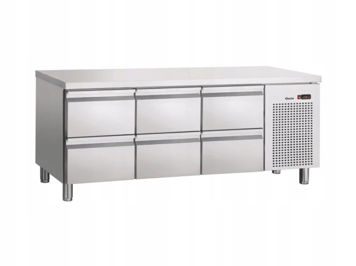 STÓŁ CHŁODNICZY LODÓWKA Z 6 SZUFLADAMI W FORMACIE GN 1/1 INOX BARTSCHER
