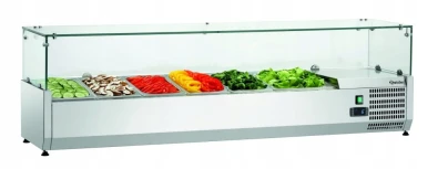 NADSTAWA CHŁODNICZA ZE SZKLANĄ OSŁONĄ 150cm GL3-1501 BARTSCHER