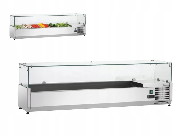 NADSTAWA CHŁODNICZA ZE SZKLANĄ OSŁONĄ 150cm GL3-1501 BARTSCHER