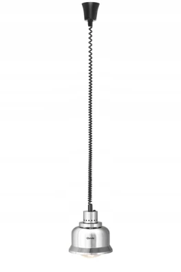 LAMPA GRZEWCZA NA PODCZERWIEŃ SUFITOWA SREBRNA