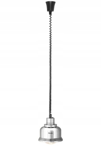 LAMPA GRZEWCZA NA PODCZERWIEŃ SUFITOWA SREBRNA