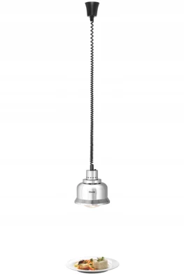 LAMPA GRZEWCZA NA PODCZERWIEŃ SUFITOWA SREBRNA