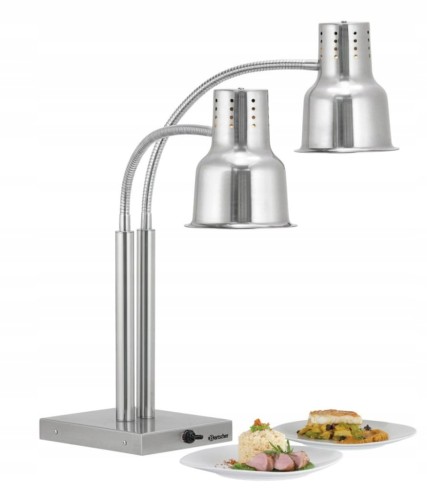 Lampa Grzewcza Na Podczerwień Gastronomiczna 230V 0,5kW Kolor. Srebrny