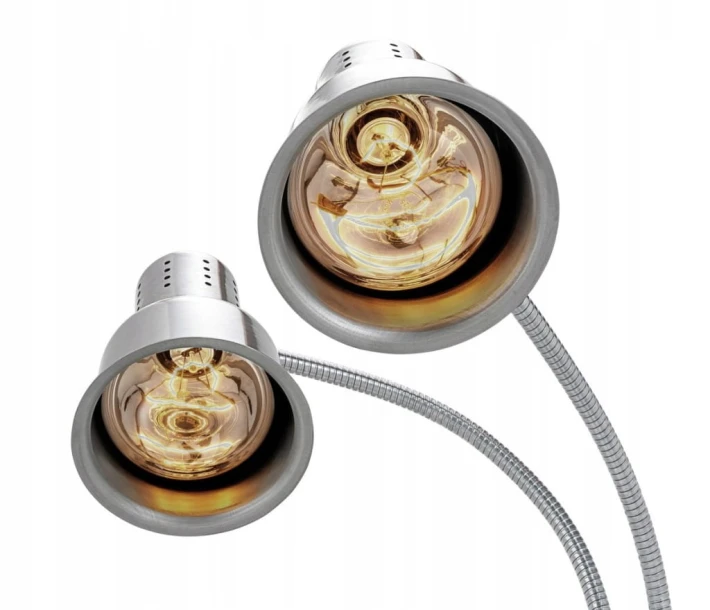 Lampa Grzewcza Na Podczerwień Gastronomiczna 230V 0,5kW Kolor. Srebrny