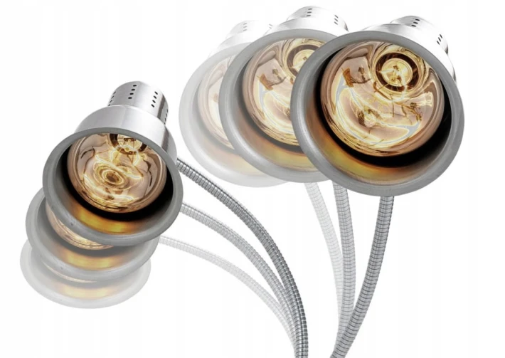 Lampa Grzewcza Na Podczerwień Gastronomiczna 230V 0,5kW Kolor. Srebrny