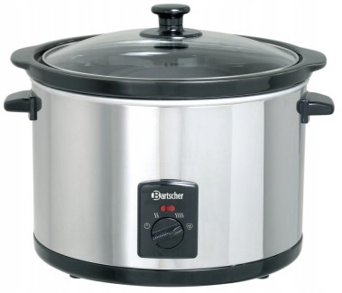 Garnek elektryczny Bartscher A100155 280 W 5,5 l srebrny