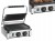 Grill kontaktowy cyfrowy dół gład 2200W Bartscher